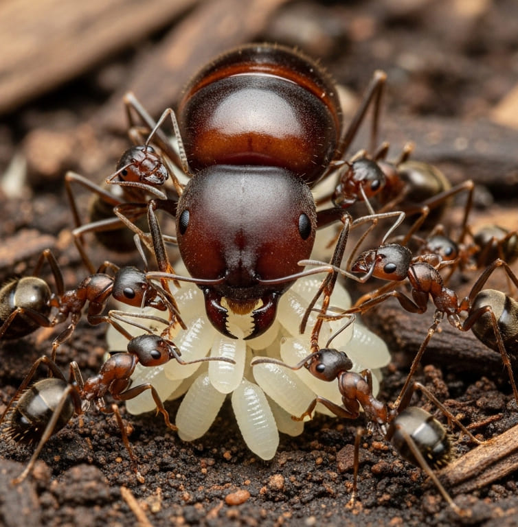 Identifying ant activity signs like trails and sawdust