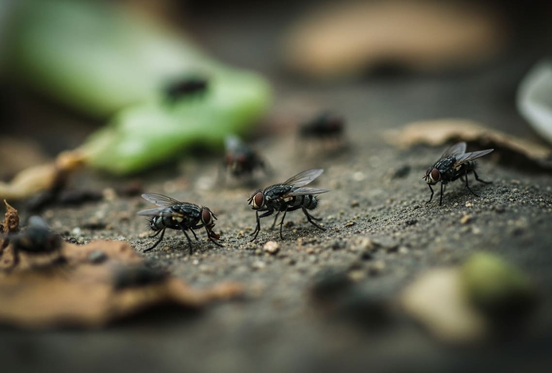 Fly prevention and waste management steps